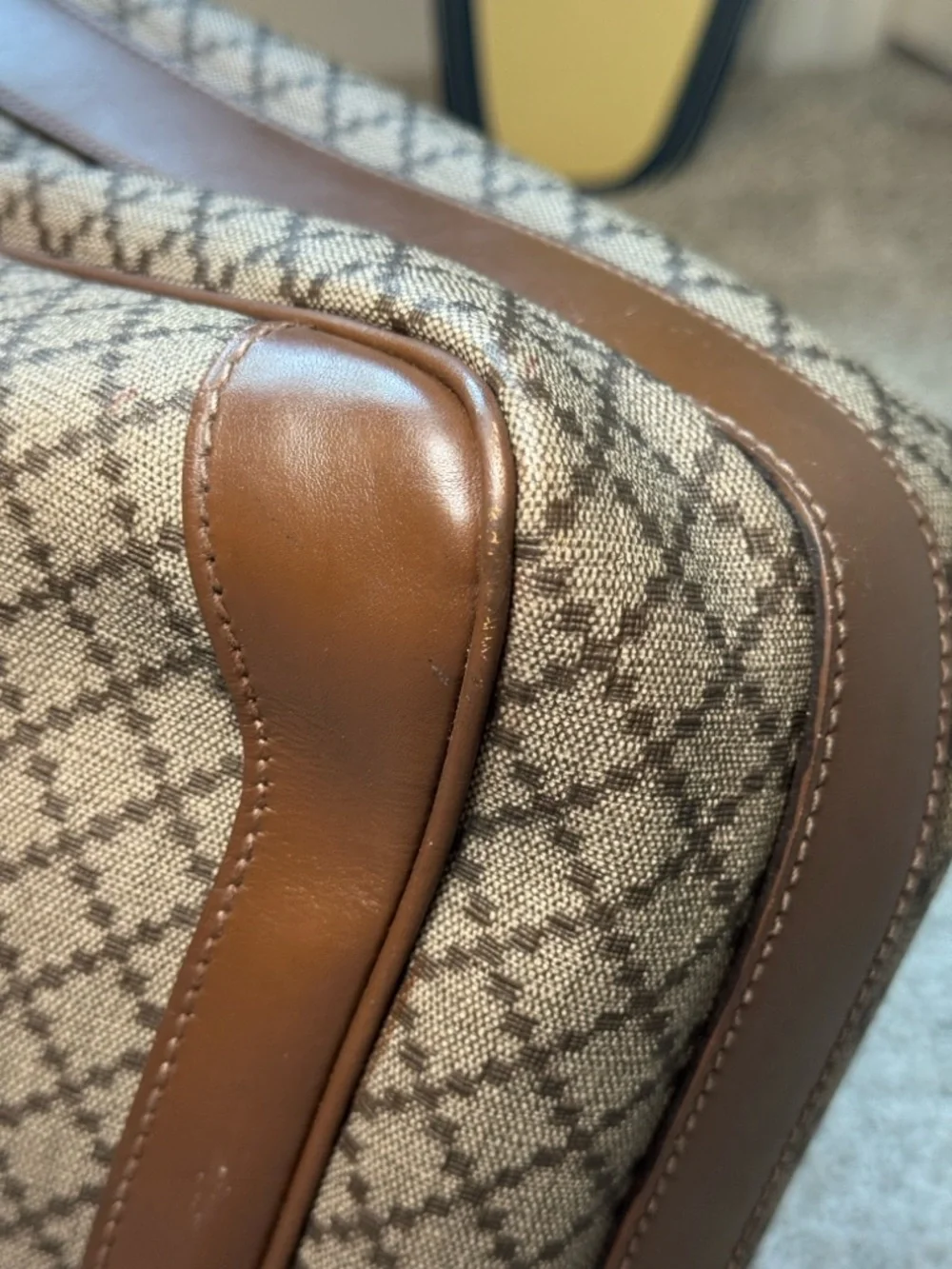 GUCCI Diamante Coated Canvas Messenger Bag - Picture 14 of 16